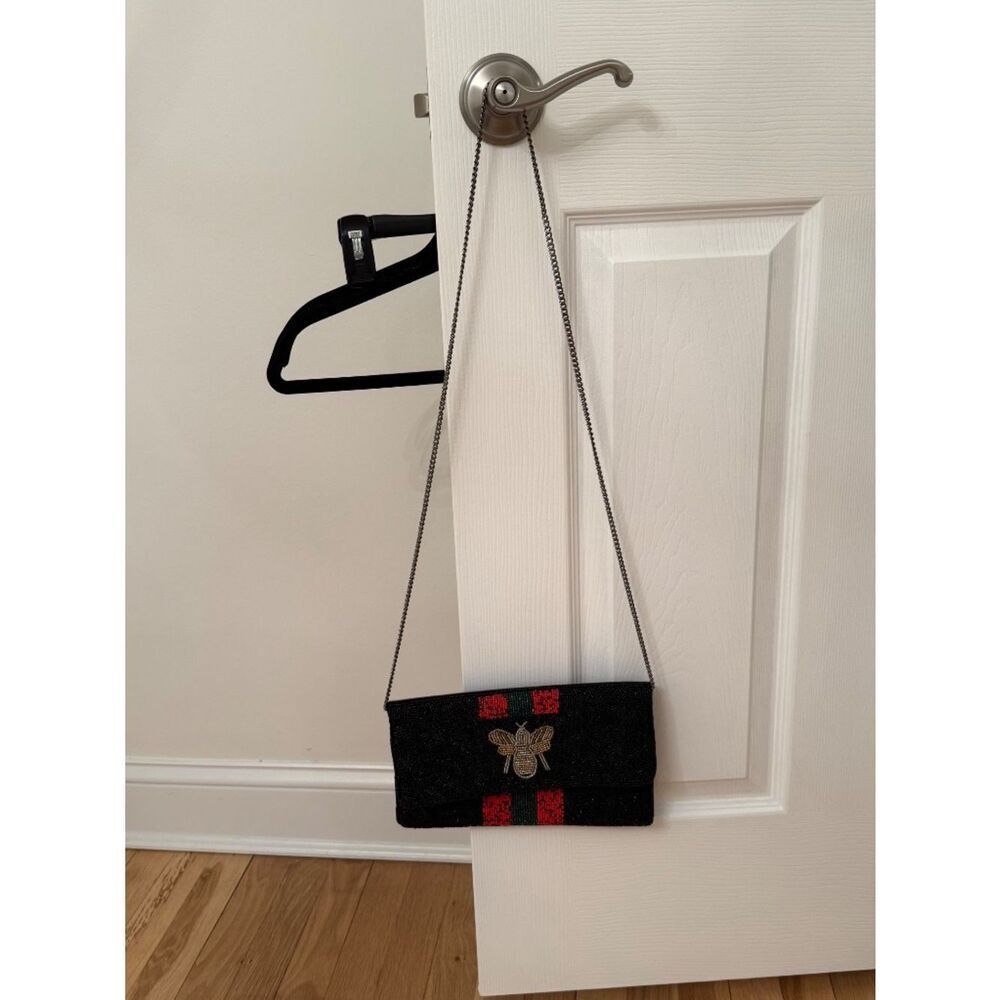 Beaded Bee Clutch - Designer Inspired - Picture 6 of 6